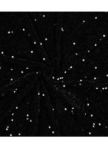sequined velvet black - beautiful stretch fabric