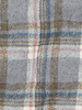 Madeline tartan blue - lined stepper coat fabric