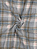 Madeline tartan blauw - gevoerde stepper mantelstof
