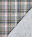Madeline tartan blauw - gevoerde stepper mantelstof