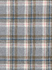 Madeline tartan blauw - gevoerde stepper mantelstof