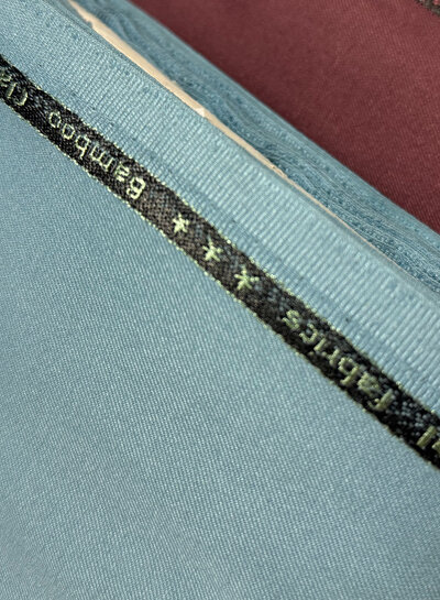 delphinium blue - woven bamboo - recycled, very soft fabric and no wrinkles