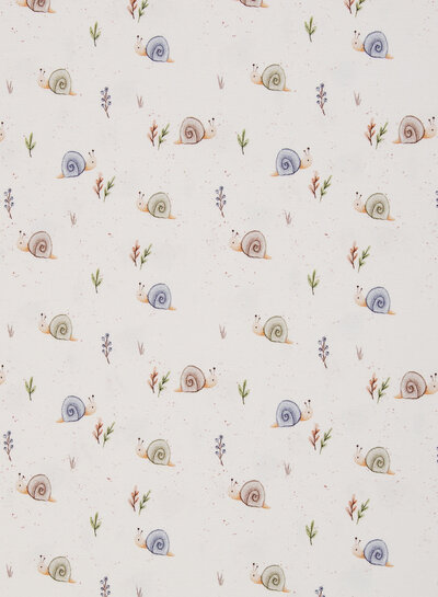 colorful snails - soft jersey