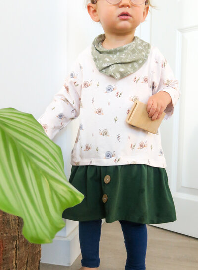 colorful snails - soft jersey