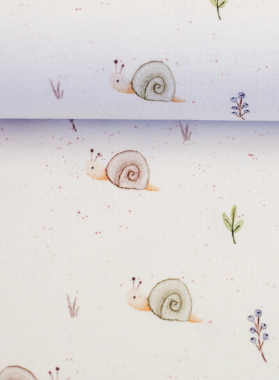 colorful snails - soft jersey