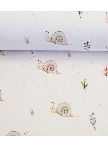 colorful snails - soft jersey