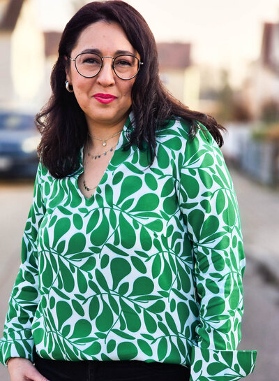 green twigs - beautiful woven viscose