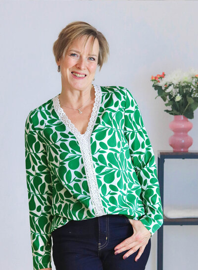 green twigs - prachtige geweven viscose