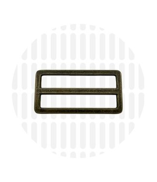 ZipperZoo 2-pack schuifgesp strak - 50 mm - brons