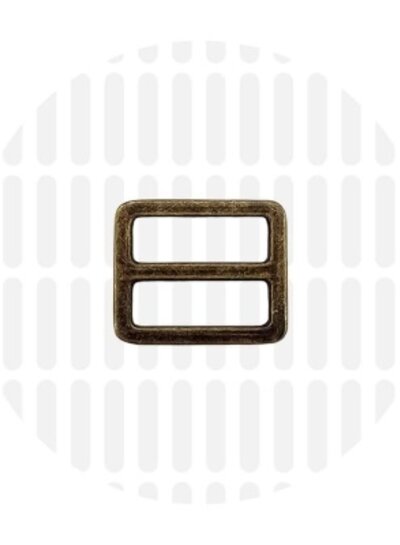 ZipperZoo 2-pack schuifgesp strak - 25 mm - brons