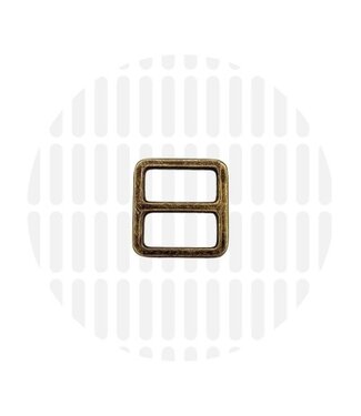 ZipperZoo 2-pack schuifgesp strak - 19 mm - brons