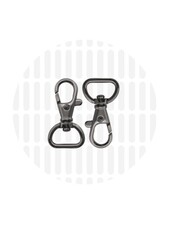 ZipperZoo swivel hook basic - 19 mm - gun metal - 2-pack