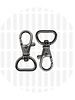 ZipperZoo swivel hook basic - 19 mm - gun metal - 2-pack