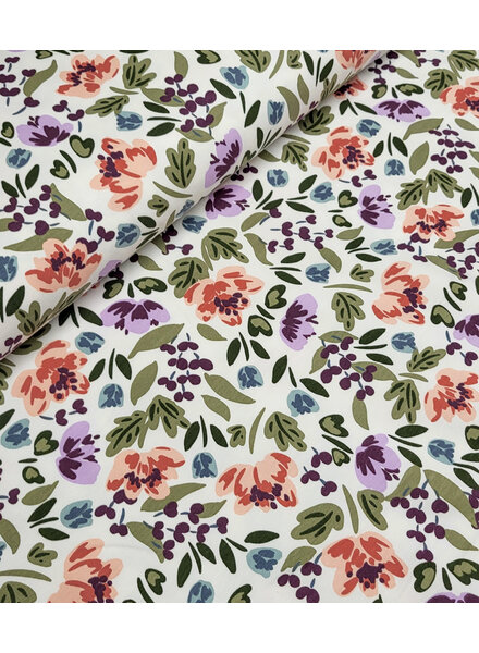 Madeline prachtige bloemen french terry