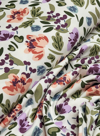 Madeline prachtige bloemen french terry