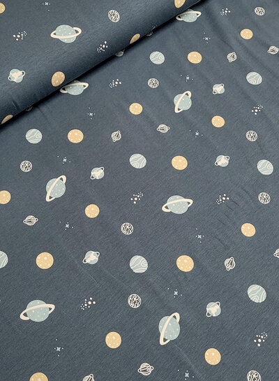 Madeline planeten - staalblauw - tricot