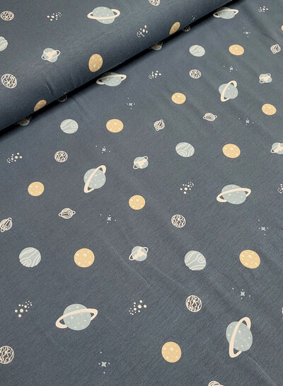 Madeline planets - steel blue - jersey