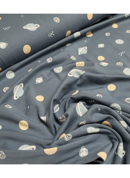 Madeline planets - steel blue - jersey