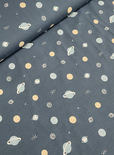 Madeline planets - steel blue - jersey