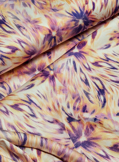 Madeline sunflare - silktouch - geweven viscose met lichte stretch