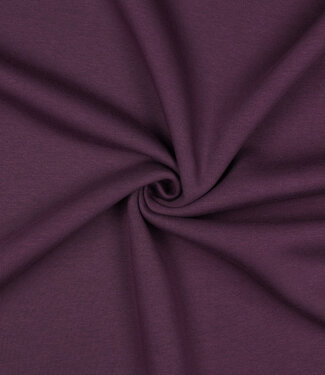 mauve wine (aubergine) - thick jogging, softly roughened on the inside