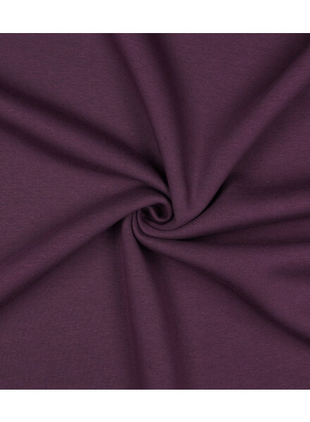 mauve wine (aubergine) - thick jogging, softly roughened on the inside