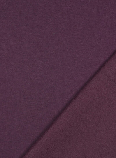 mauve wine (aubergine)  - dikke jogging, zacht opgeruwd aan de binnenkant