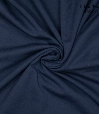 Fibremood marineblauw - boordstof met ribbel - 1 meter breedte
