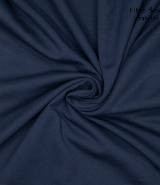 Fibremood navy blue - ribbed fabric - 1 meter wide