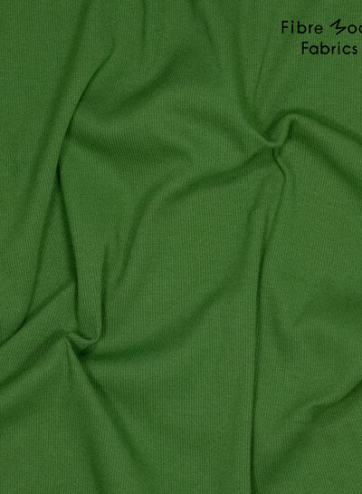 Fibremood green - ribbed fabric - 1 meter wide