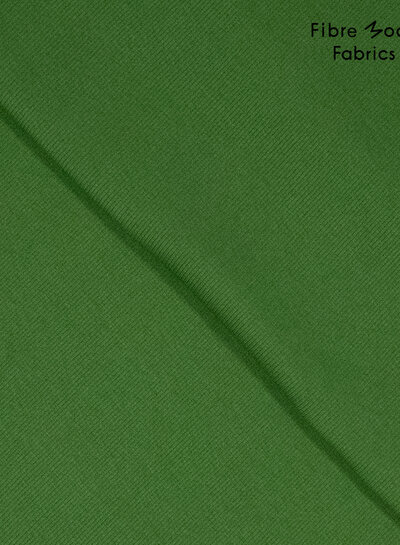 Fibremood green - ribbed fabric - 1 meter wide