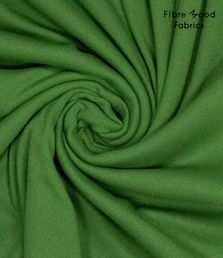 Fibremood green - ribbed fabric - 1 meter wide
