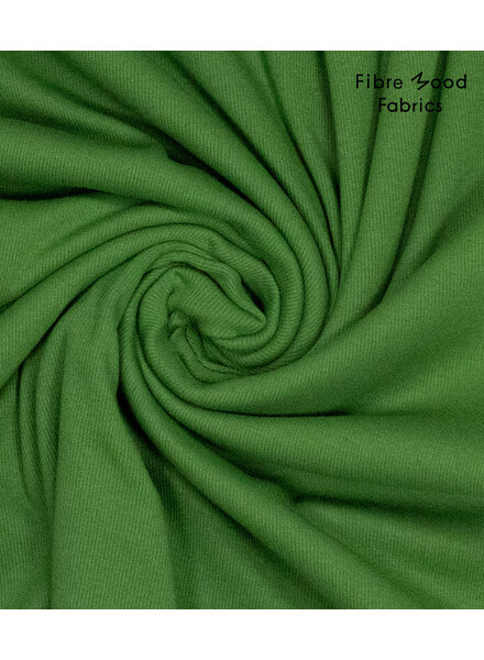Fibremood green - ribbed fabric - 1 meter wide