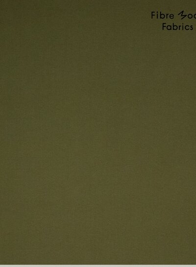 Fibremood olive green - ribbed fabric - 1 meter wide