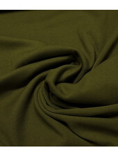 Fibremood olive green - ribbed fabric - 1 meter wide