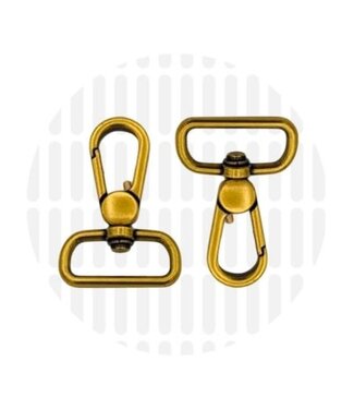 ZipperZoo musketonhaak premium - 25 mm - brons - 2-pack