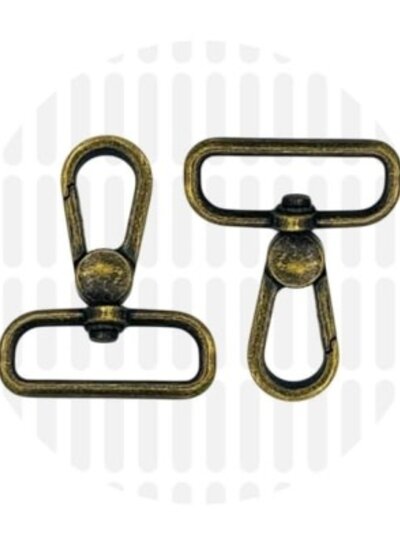 ZipperZoo musketonhaak premium - 32 mm - brons - 2-pack