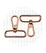ZipperZoo musketonhaak premium - 38 mm - rose gold - 2-pack