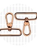 ZipperZoo Swivel hook Premium - 38 mm - Rose gold - 2-Pack
