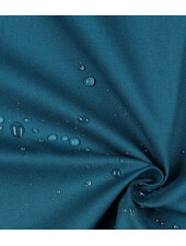 petrol blue - water-repellent cotton canvas