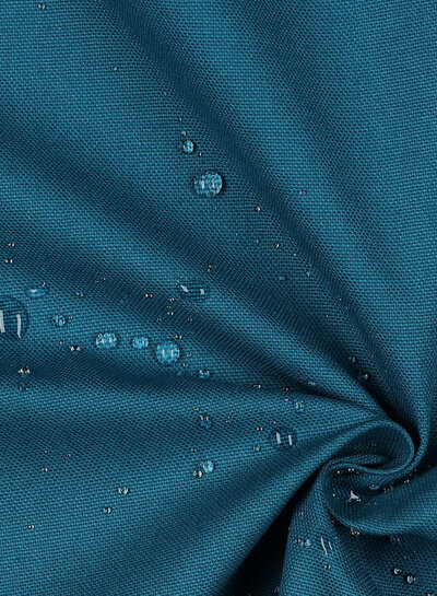 petrol blue - water-repellent cotton canvas