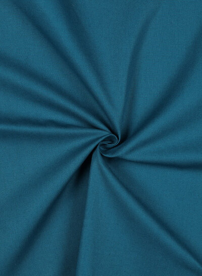 petrol blue - water-repellent cotton canvas