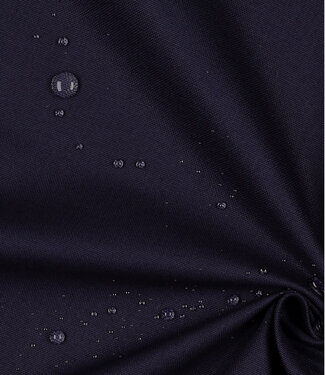 navy blue - water-repellent cotton canvas