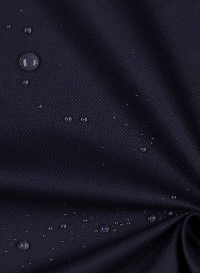 marineblauw - waterafstotend katoen canvas