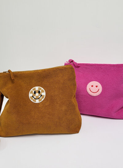 Madeline Lien Pouch - pakket voor 2 tasjes - fuchsia spons