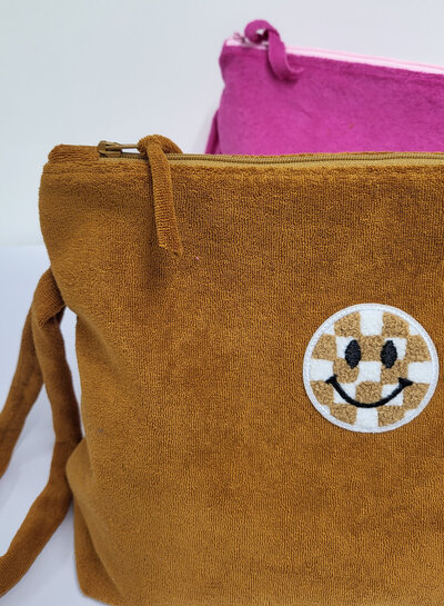 Madeline Lien Pouch - pakket voor 2 tasjes - fuchsia spons