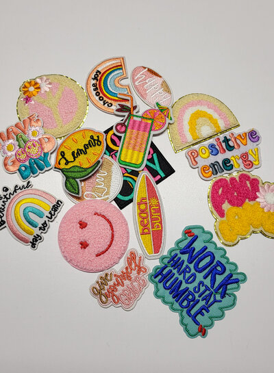 Madeline Lien Pouch - pakket voor 2 tasjes - fuchsia spons