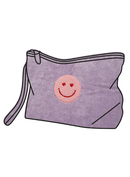 Madeline Lien Pouch - pack of 2 bags - lilac bamboo terry cloth