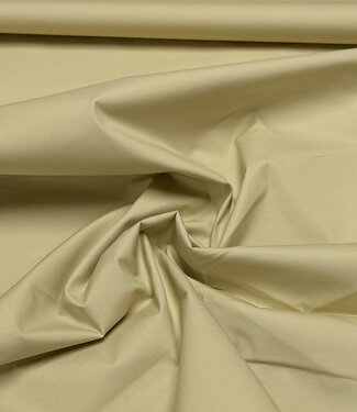 poplin cotton stretch - shirt fabric - beige