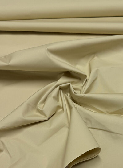 poplin katoen stretch - hemdenstof - beige